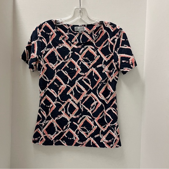 JM Collection Short Sleeve Top P/P - Picture 1 of 3